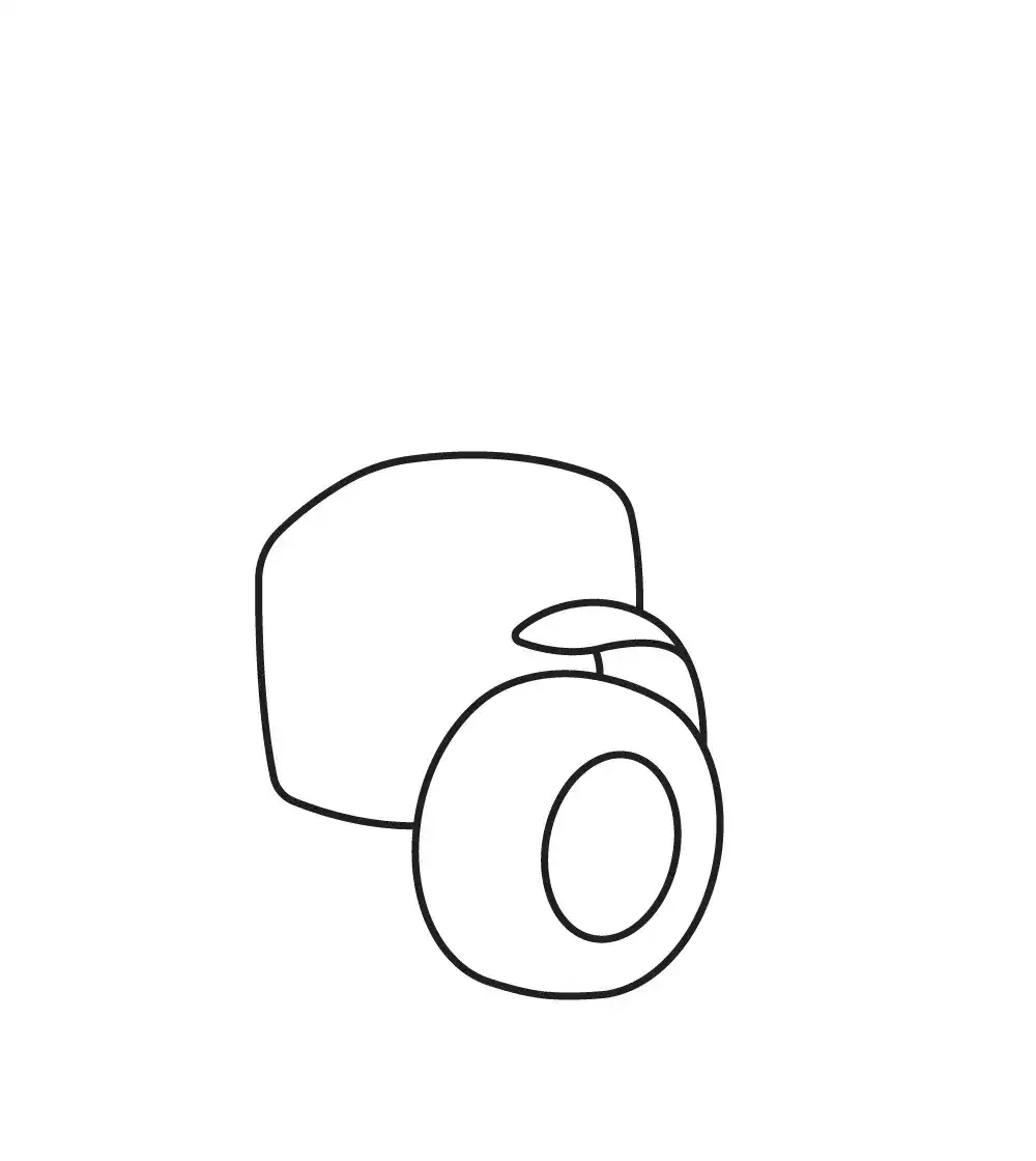 Kolorowanka - ciągnik krok II