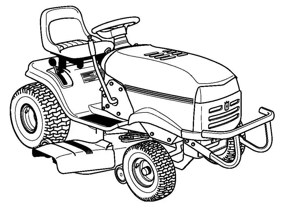 Kosiarka jako trudna kolorowanka